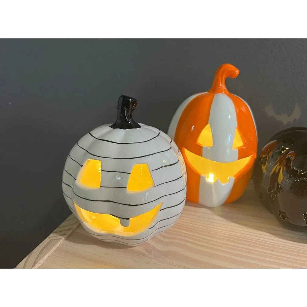 Target BP Light up pumpkins Halloween decor